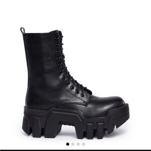 Azalea Wang Olympia Platform Boots with Lug sole